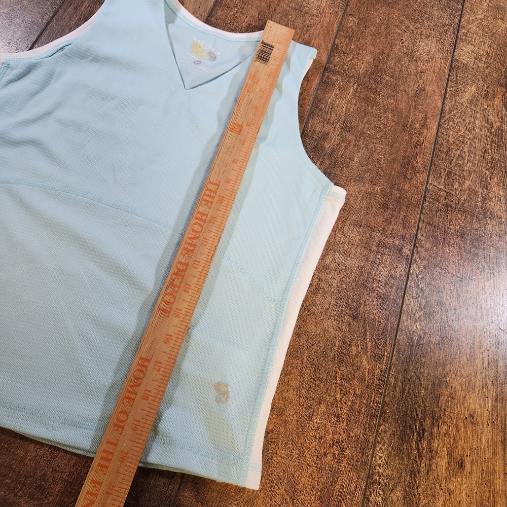 Mountain Hardwear Women Size S Performance Tank Top Stretch Sleeveless Sky Blue - Picture 5 of 8